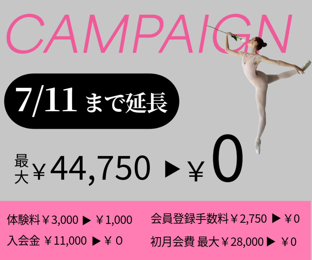 リニューアルオープンキャンペーン
7/11まで延長！最大￥44,750が￥０！